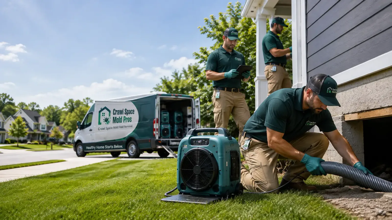Crawl Space Mold Removal in Webberville, MI